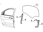 Vidro Da Porta Dianteira Lado Direito para Fiat Argo Cronos Fastback Pulse - 52221721